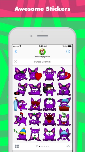 PURPLE GREMLIN (Animated) stickers by CandyA$$(圖1)-速報App