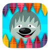 Kids Coloring Book Game Super Sloth Animal