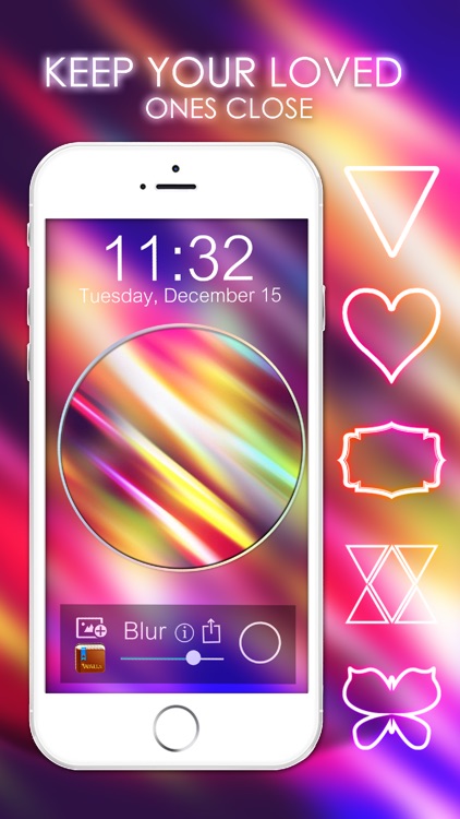 Blur Lock Screen Maker Wallpapers for Neon Lights