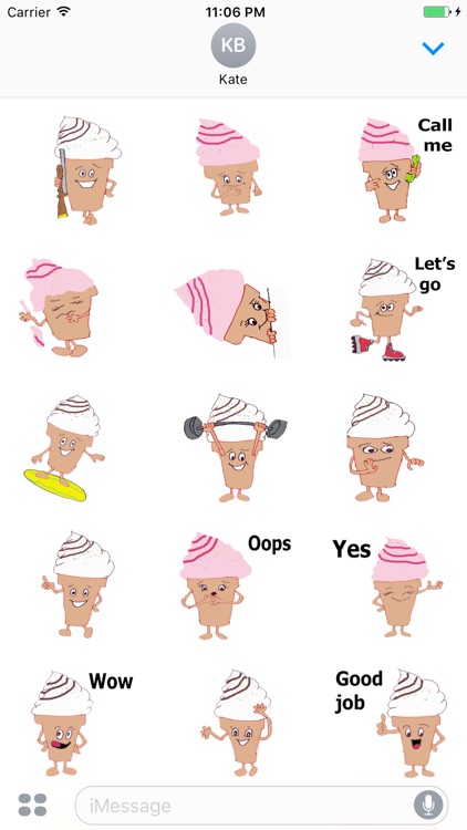 The Happy Ice Cream Stickers