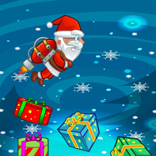 Xmas santa save penguin sky