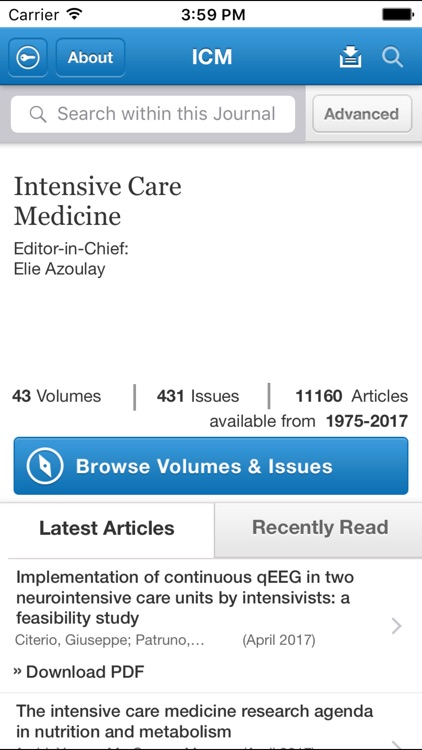 Intensive Care Medicine - ESICM and ESPNIC