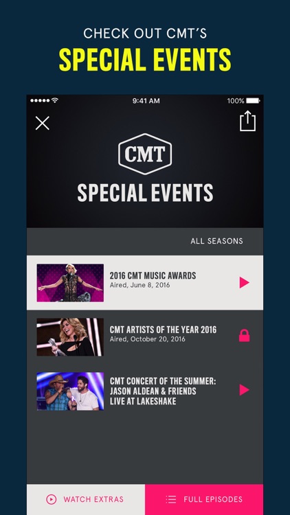 CMT – Watch TV Shows, Videos, Country & More screenshot-3