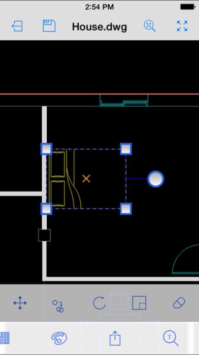 How to cancel & delete CAD On The Go - edit 2D/3D AutoCAD DWG/DFX files from iphone & ipad 1