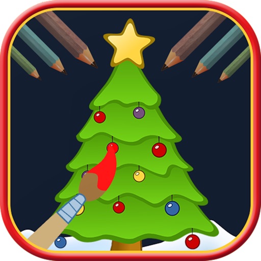 Christmas Tree Coloring book for Toddler & Pre-k iOS App