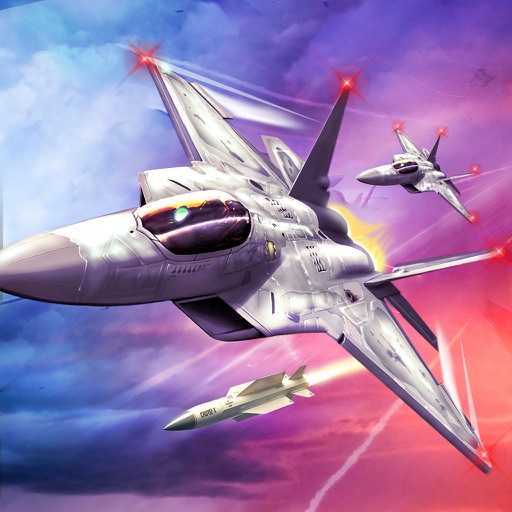 jet fighter race simulator - a jet fighter combat icon