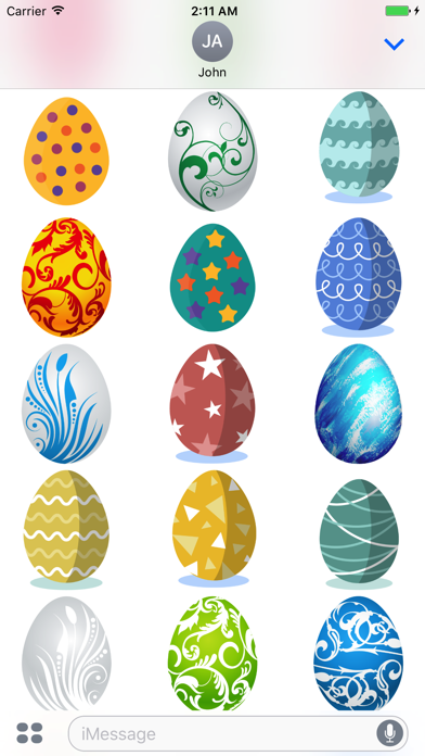 Easter Eggs Sticker for iMessageのおすすめ画像4