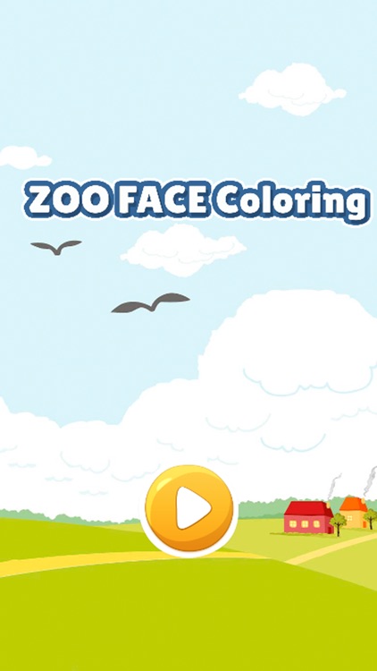 Zoo animal face coloring book for kids games