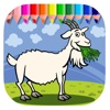 Goat Farm Coloring Book Game For Kids Edition