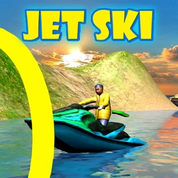 3D Jet Ski Drive Sim Rings Water Play