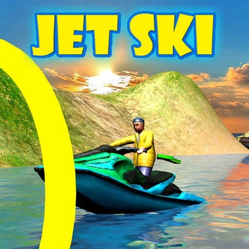 3D Jet Ski Drive Sim Rings Water Play iOS App