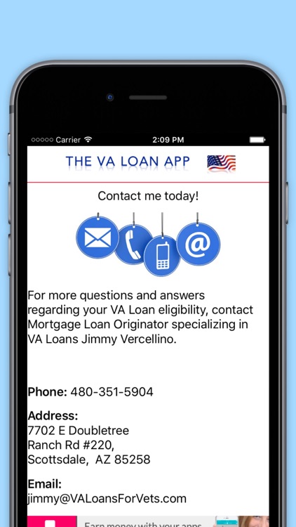 The VA loan app