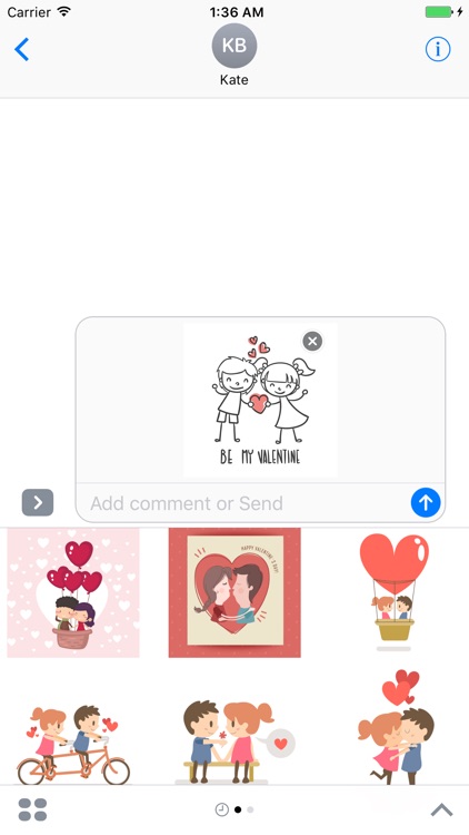 Be my Valentine - stickers