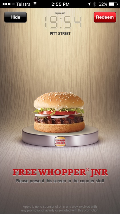 Hungry Jack's® Shake & Win App