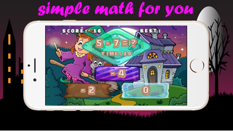 Witch math games for kids easy math solving