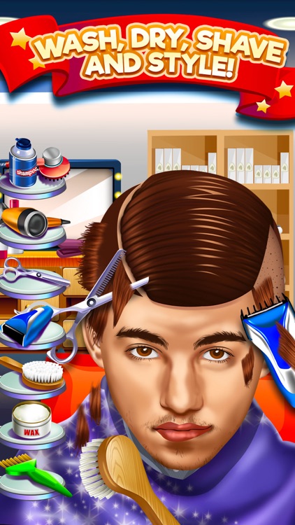 Kids Shave Salon Celebrity Games (Girls & Boys) screenshot-3