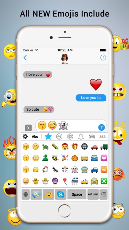 New Emoji Keyboard - Extra Emoticons Art