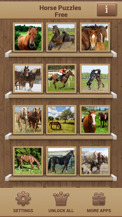 Horse Jigsaw Puzzles - Brain Training Games