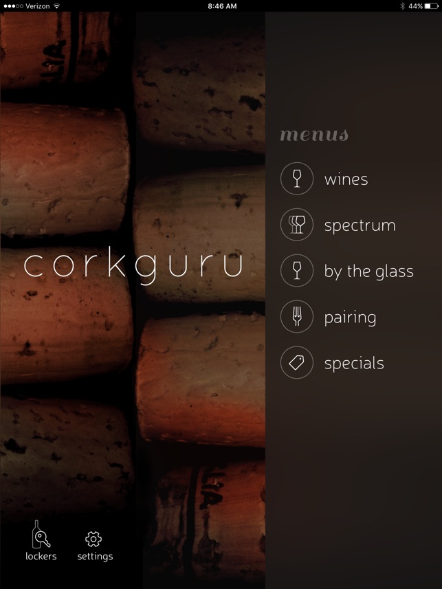 CorkGuru Wine Menu Software