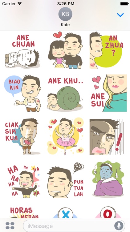 Uncle aseng from Medan for iMessage Sticker