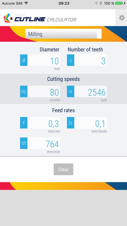 Giss Cutline Calculator