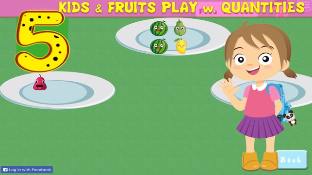 Kids and Fruits Learn numbers smart math game 1-10(圖2)-速報App