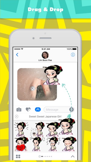 Sweet Sweet Japanese Girl stickers by wenpei(圖3)-速報App