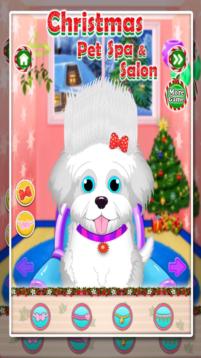 圣诞宠物故事：兽医和沙龙游戏