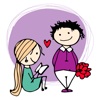 Couple In Love - Valentine's Day Stickers Vol 02