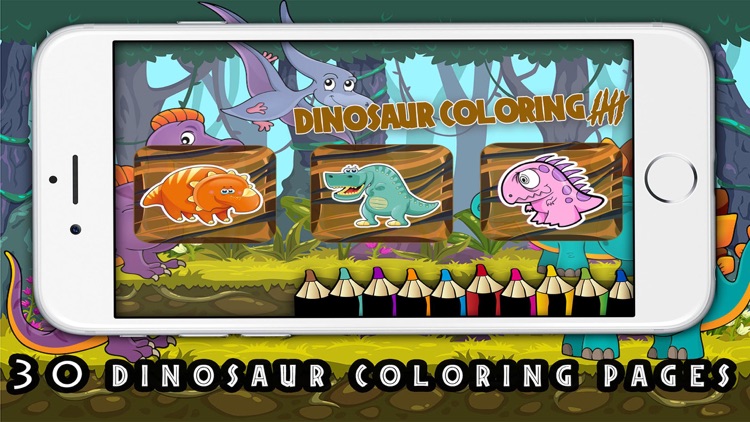 Dinosaur coloring game - Activities for preschool screenshot-4