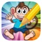 Preschool Zoo Monkey Coloring Book Game Free