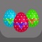 Beautiful puzzle game of Crazy Eggs with the objective of matching the color of the eggs with the basket color