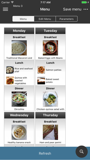 EasyMenu Balanced Meal Planner(圖3)-速報App