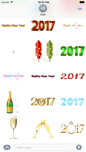 Happy New Year 2017 Hats, Glasses and Stickers(圖4)-速報App