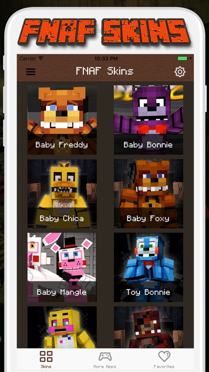 FNAF Skins for Minecraft PE - Pocket Edition by Tosak 