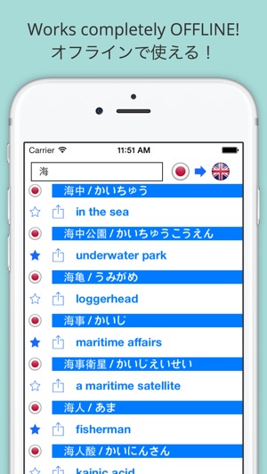 Offline English Japanese Dictionary (英和辞