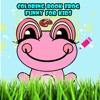 Coloring book Frog funny for kids