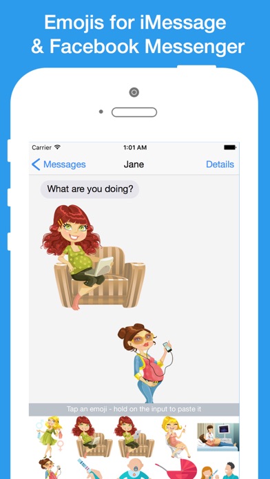 How to cancel & delete Mom Emoji: keyboard sticker for Facebook messenger from iphone & ipad 1