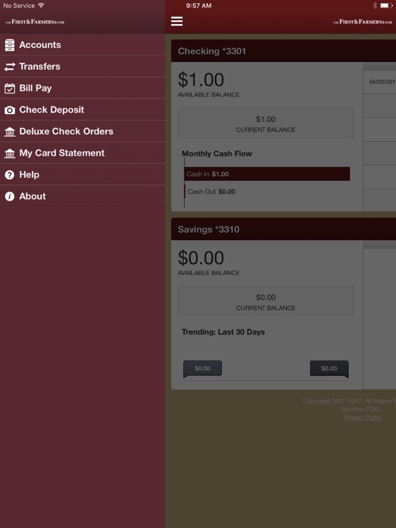 The First & Farmers Bank for iPad