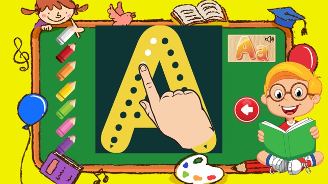 Learning ABC Vocabulary Letter Tracing f