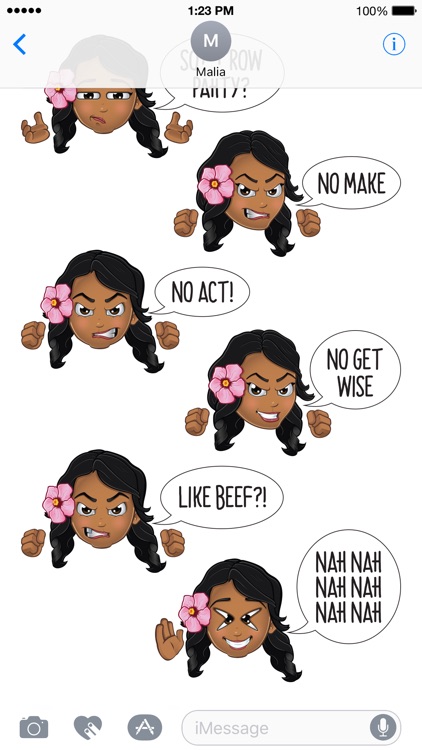 Pidginmoji - Wahine Stickers
