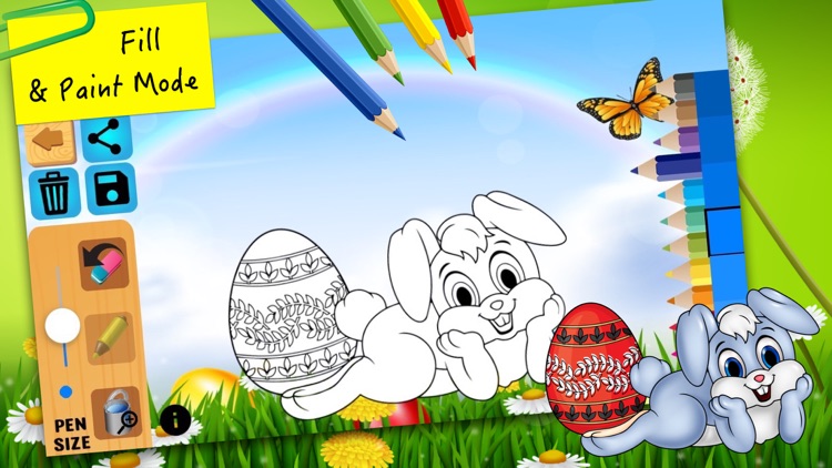 Easter bunny coloring pages for preschool