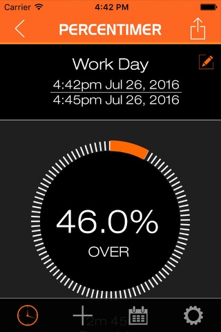 Percentimer screenshot 3