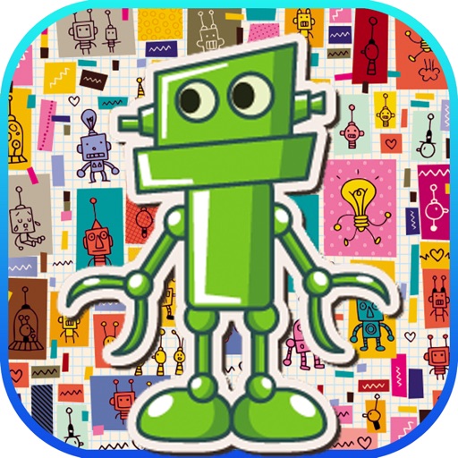 Robot match 3 puzzle game Icon