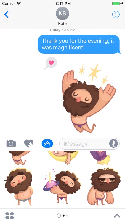 Space Caveman Stickers
