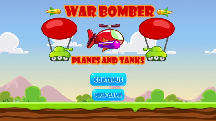 War Bomber Shoot Planes and Tanks Protect World