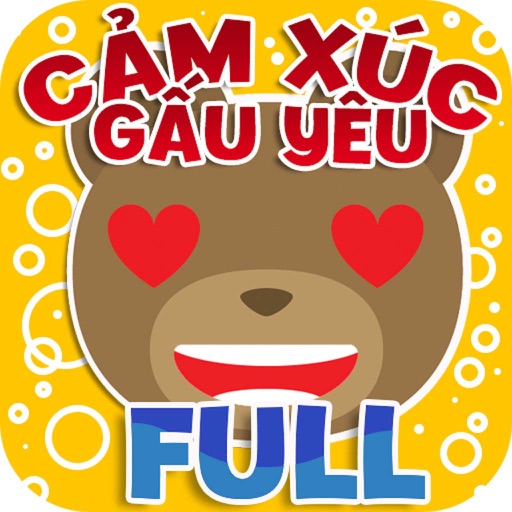 Xúc Cảm Cùng Gấu Yêu - Cutest Sticker Pack HD FULL Icon