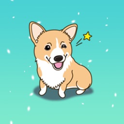 Happy Corgi Aniamted Sticker