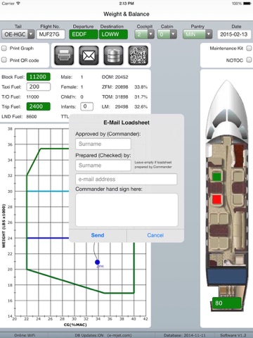 Weight and Balance G200 screenshot 3