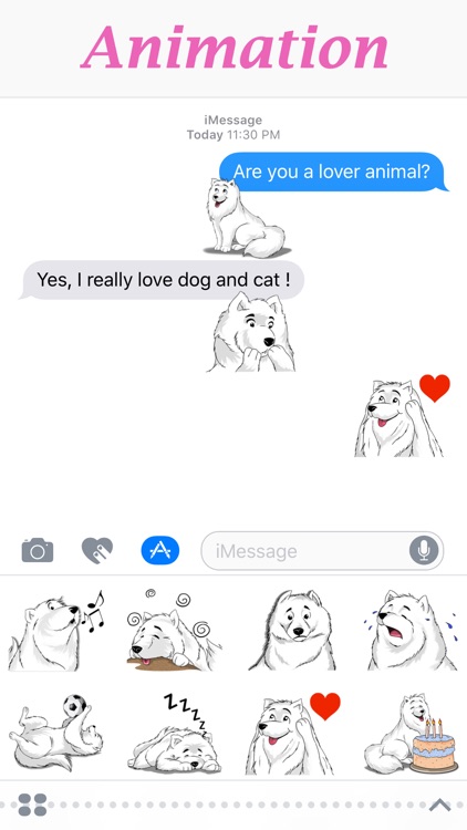 Husky Dog - Cute snow dog for iMessage